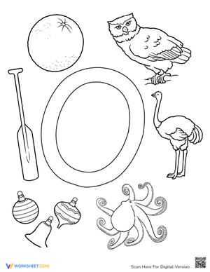 Letter 'O' Alphabet Activity
