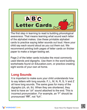Printable Letter Cards Worksheet