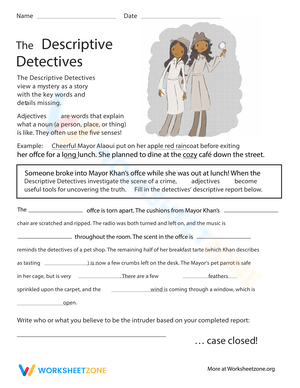 Adjective Detectives: Find Adjectives
