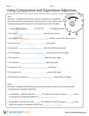 Using Comparative and Superlative Adjectives