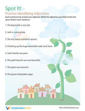 Adjective Worksheet