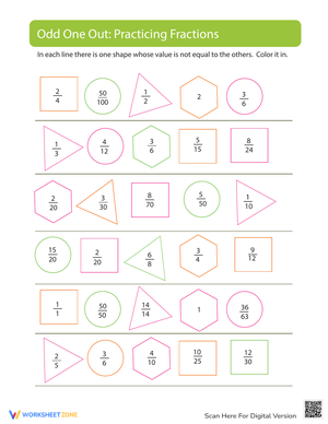 Identify the Odd Fraction Out