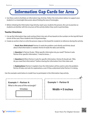 Area Information Gap Cards