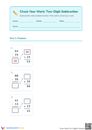Grade 2 Two-Digit Subtraction: Essential Practice Worksheet