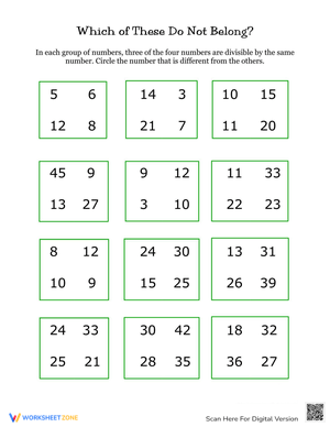 Categorize Numbers