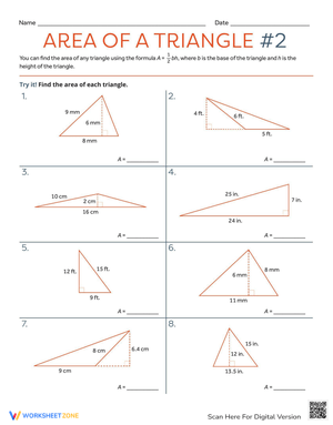 Calculate the Area of a Triangle