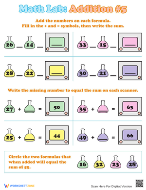 Math Lab Addition #5