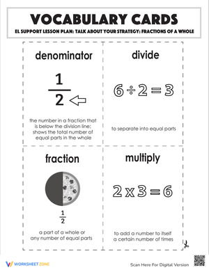 Discussing Fractions of a Whole Strategy