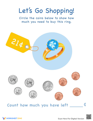 Let's Go Shopping Ring