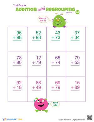 Double Digits Addition for Practice