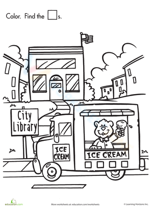 Shape Search: Ice Cream Geometry Fun