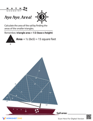 Aye-Aye Area: Measuring Practice Worksheet