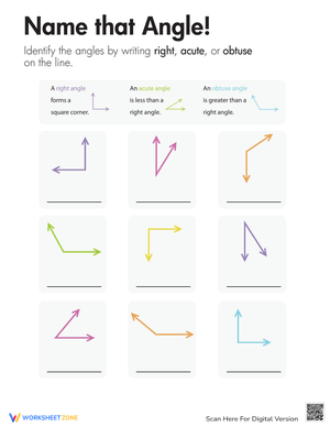 Name That Angle: Classifying Angles