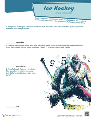 Olympic Arithmetic Ice Hockey Word Problems