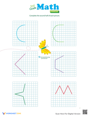 Complete Shape Symmetry Worksheet