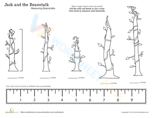 Jack and the Beanstalk Ruler Measuring