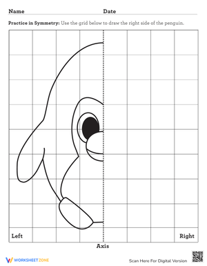 Penguin Symmetry Worksheet