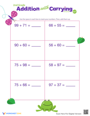 Practice with Addition with Carrying