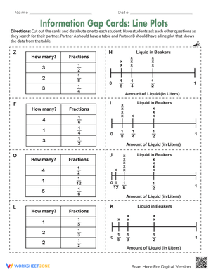 Information Gap Cards: Line Plots