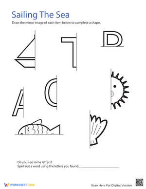 Drawing Mirror Images at Sea