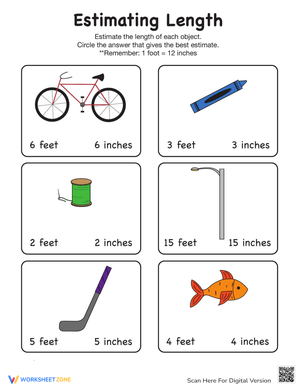 Estimate Length Practice