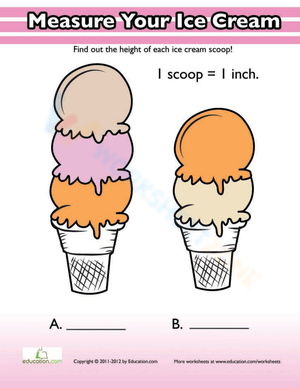 Ice Cream Measuring Activity
