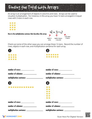Star Multiplication Worksheet