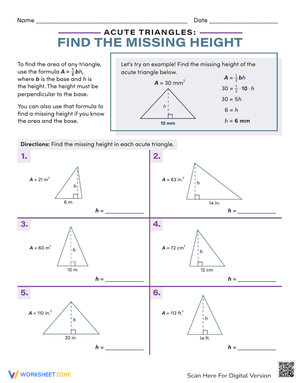 Acute Triangle: Missing Height