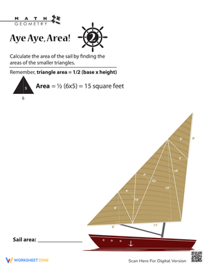 Calculate Area with this Worksheet
