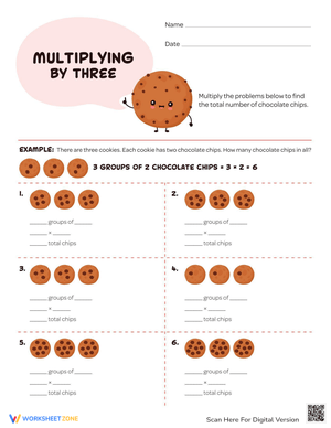 Introduction to Multiplication: Multiplying by 3