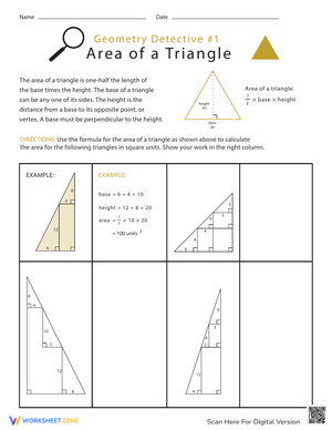 Geometry Detective: Triangle Worksheet