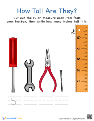 Learn Measuring Tools Worksheet