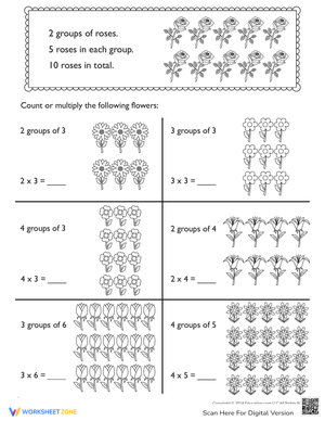 Flower Multiplication Practice