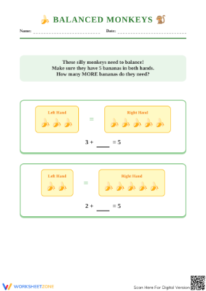 Kindergarten Composing 5 — Printable No-Prep Worksheet