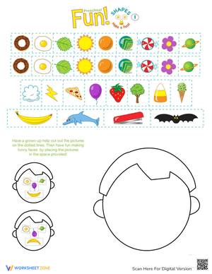 Silly Shapes Face Activity