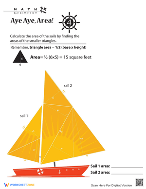 Explore Area with Aye-Aye Worksheet