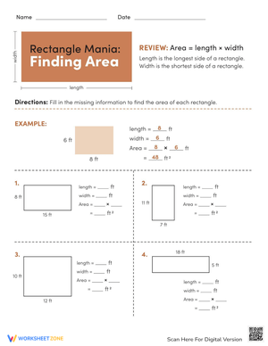 Rectangle Mania: Finding Area