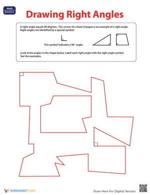 Label the Right Angle Geometry Exercise