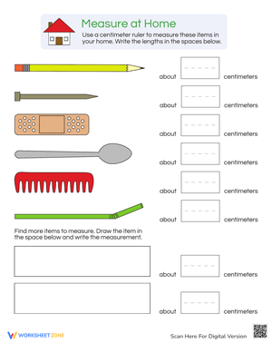 Measure at Home Worksheet