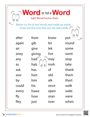 Made Up Words Practice