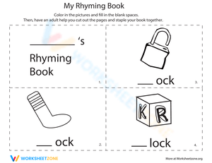 My Rhyming Book Worksheet