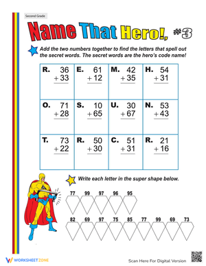 Two Digit Addition Practice Worksheet