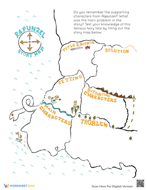 Rapunzel Story Map: Reading Comprehension