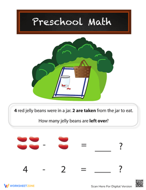 Jelly Bean Subtraction: Fun Math Practice