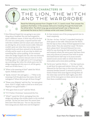 Character Analysis in 'The Lion, the Witch'