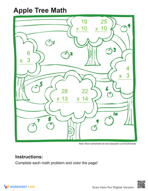 Math Coloring Page: Fun Educational Activity