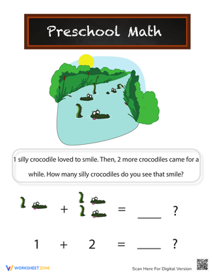 Crocodile Addition Worksheet