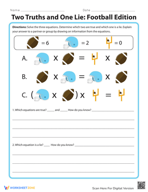 Two Truths and One Lie: Football Edition