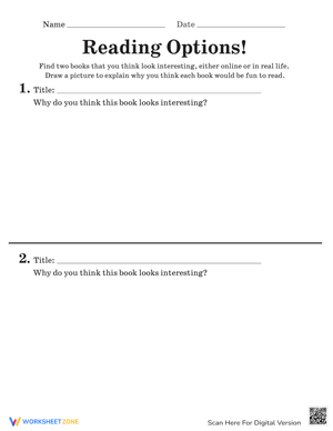 Reading Options!