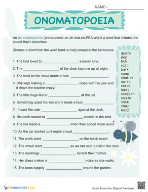 What is Onomatopoeia? - Learning Language